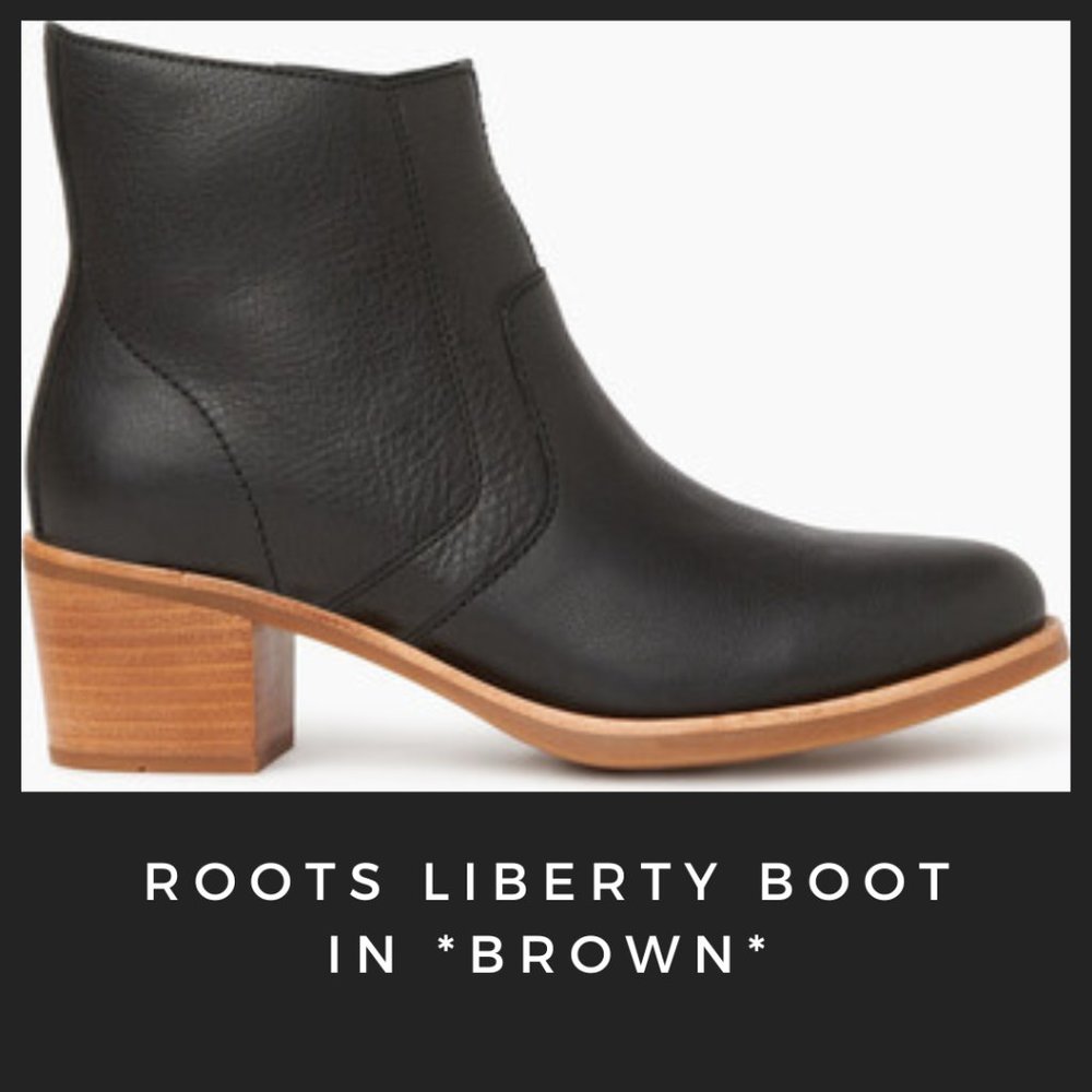 🍁Canadian Brand🍁 Roots Liberty Boot in Brown - Picture 1 of 7